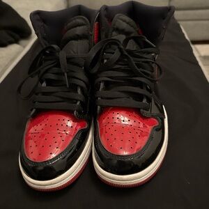 Black and Red High-Top Sneakers